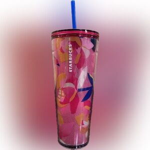 Starbucks 24oz Venti Pink Peony Cold Cupfrom the Spring 2023 collection.